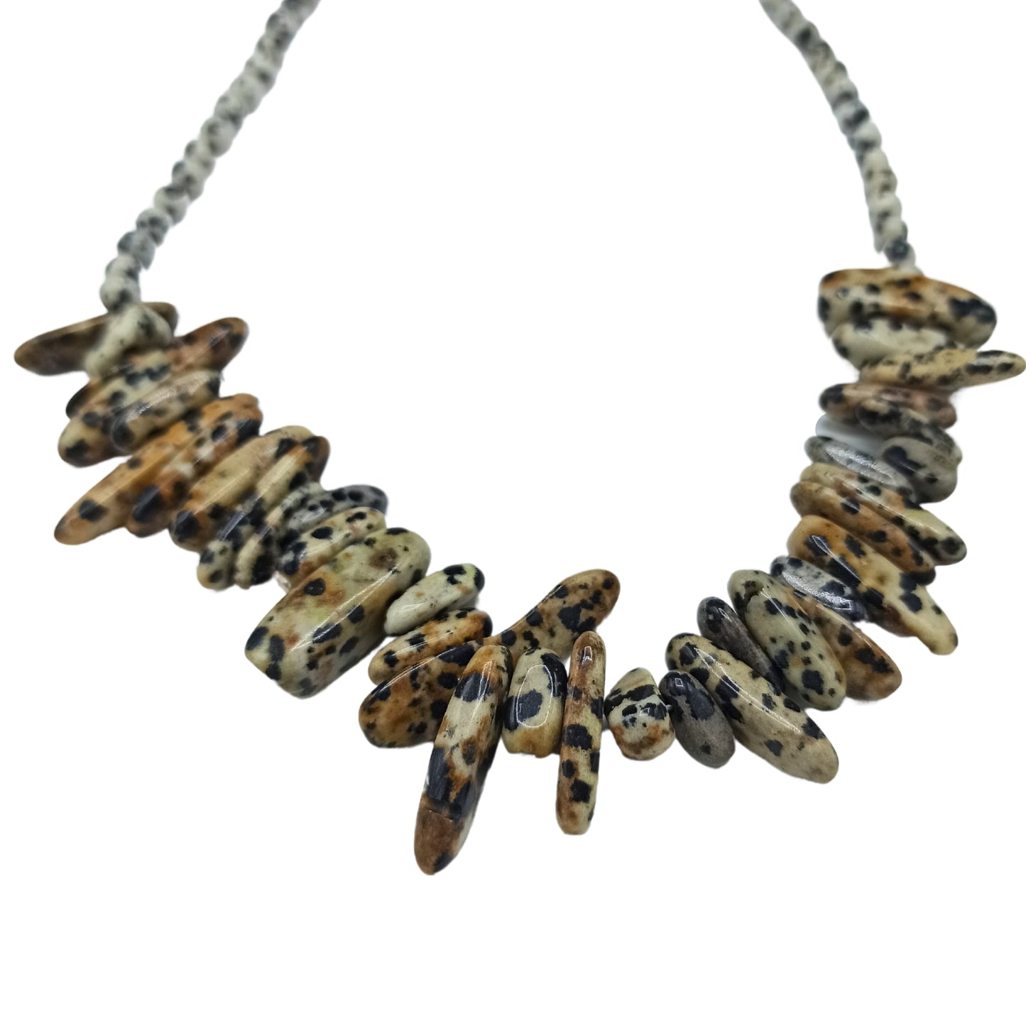 Collier en pierres précieuses Longstone - Pierre dalmate
