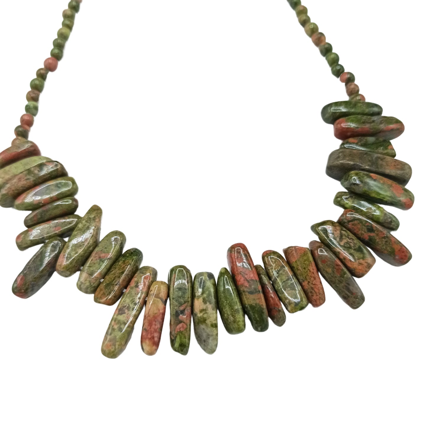 Collier Longstone en pierres précieuses - Agate mousse