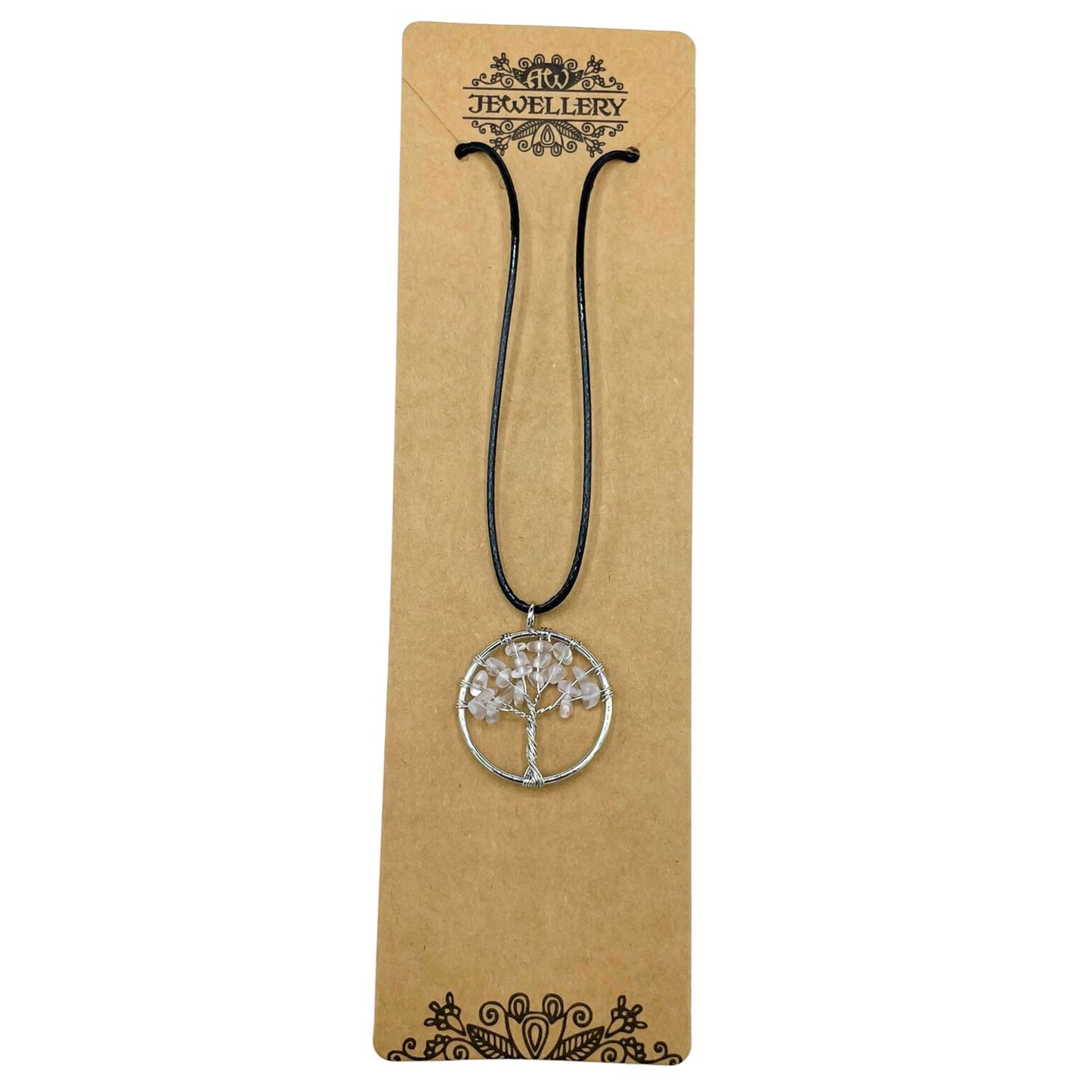 Pendentif Arbre de Vie - Cristal de Roche