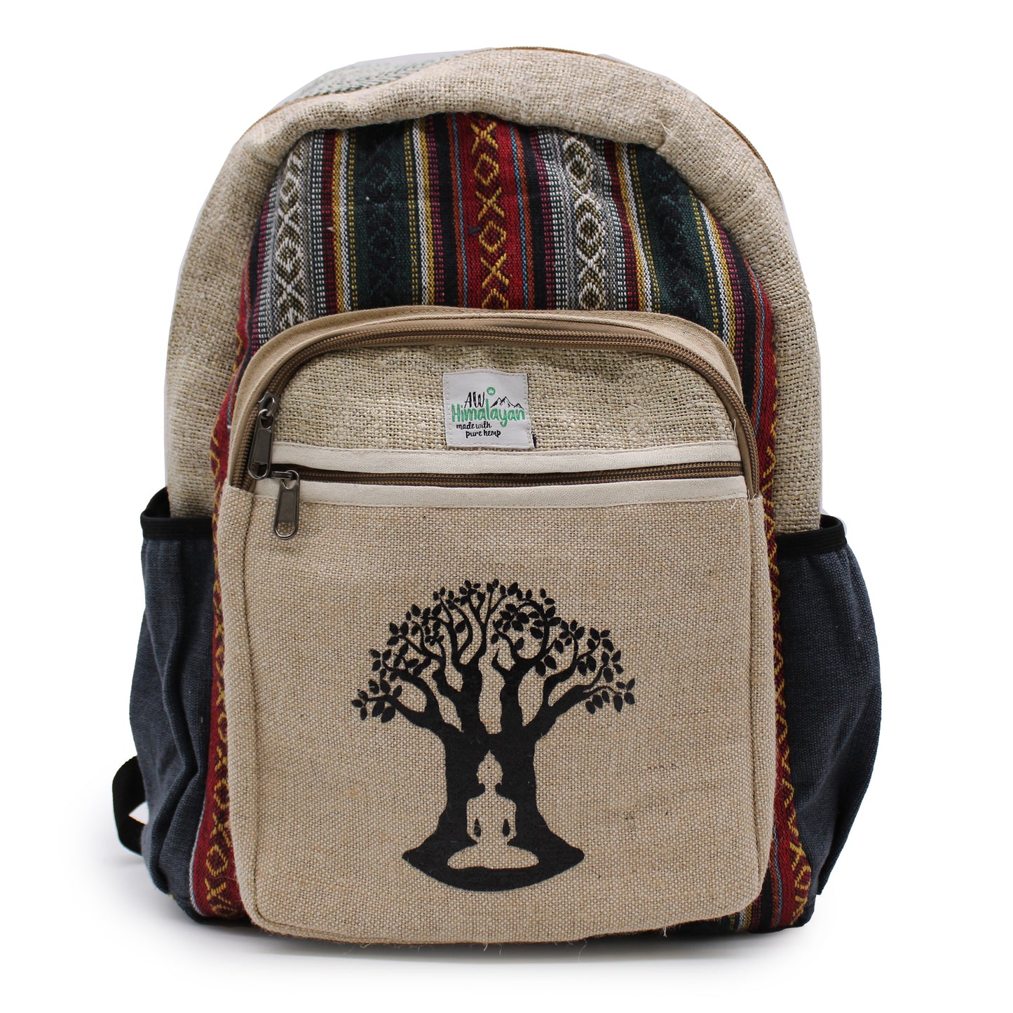 Grand sac à dos en chanvre - Bohdi Tree Design