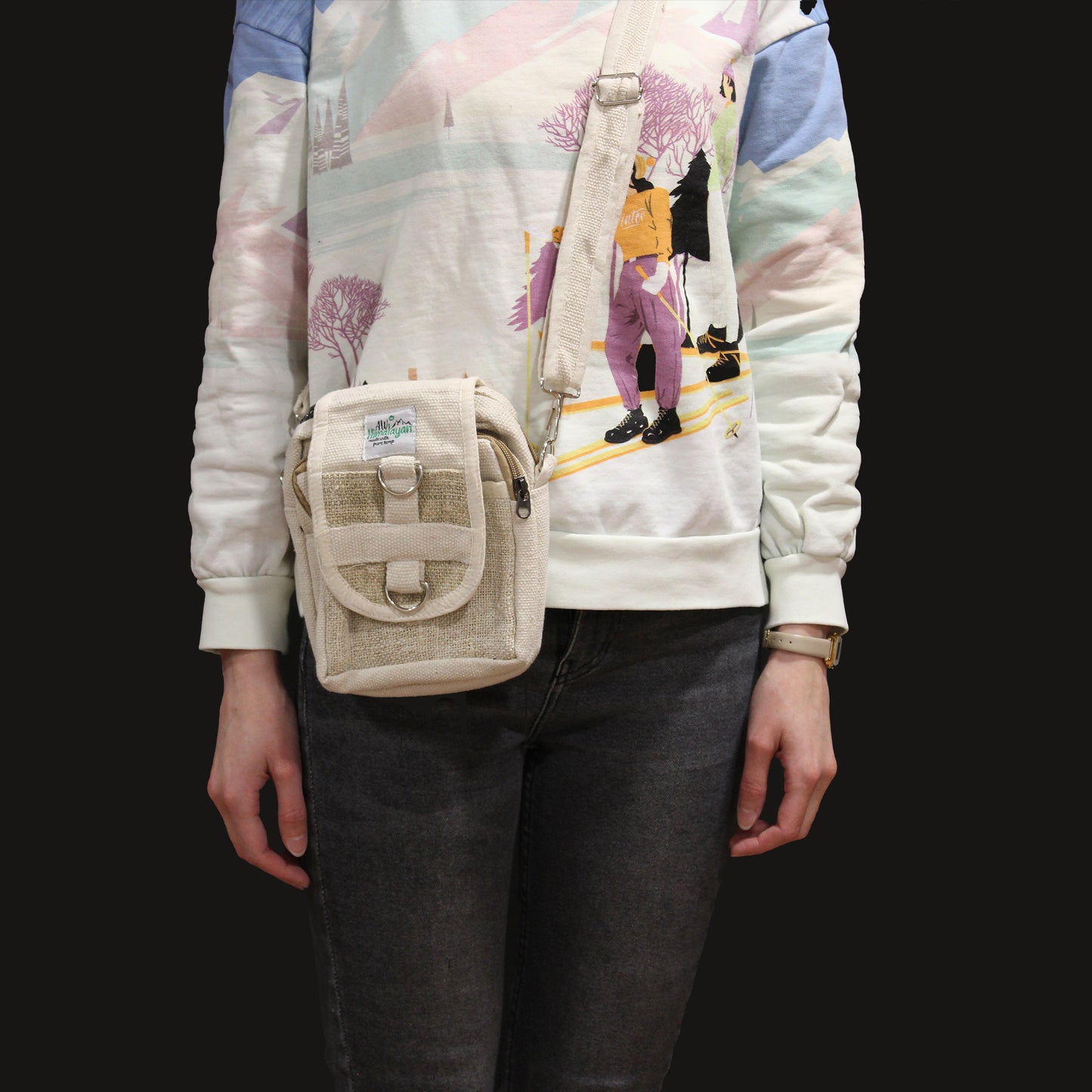 Sac de voyage Body-Cross en chanvre naturel et coton