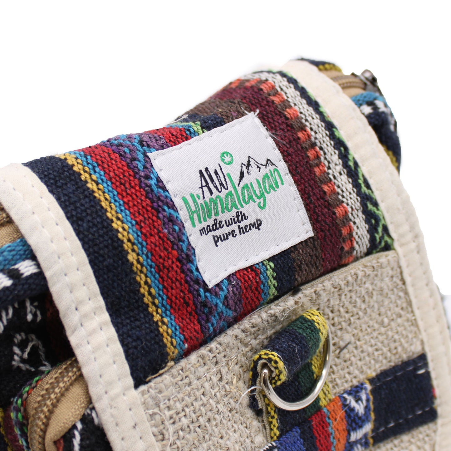 Sac de voyage en chanvre naturel et Jhari