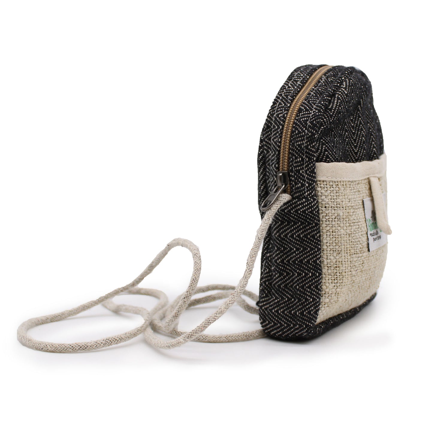 Sac pour téléphone portable en chanvre avec corde - Couleur aléatoire