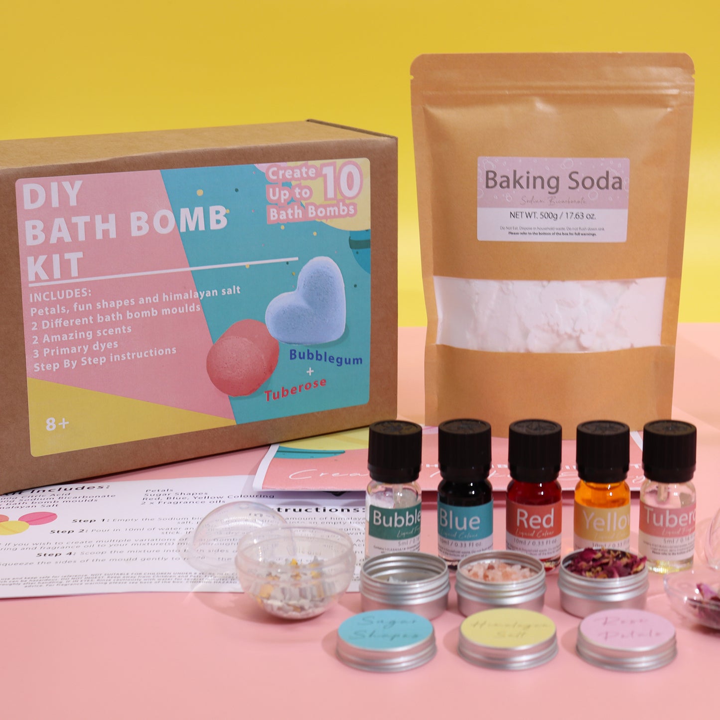 Kit de bombes de bain - Rose et Bubblegum