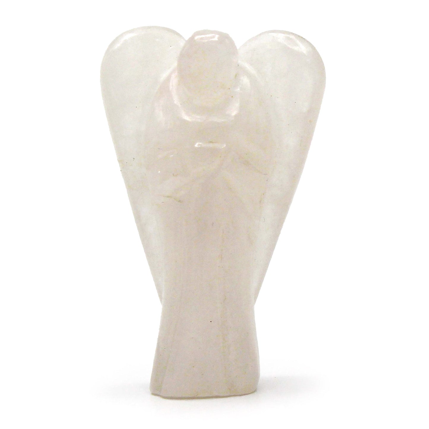Ange en pierre précieuse sculpté à la main - quartz de roche