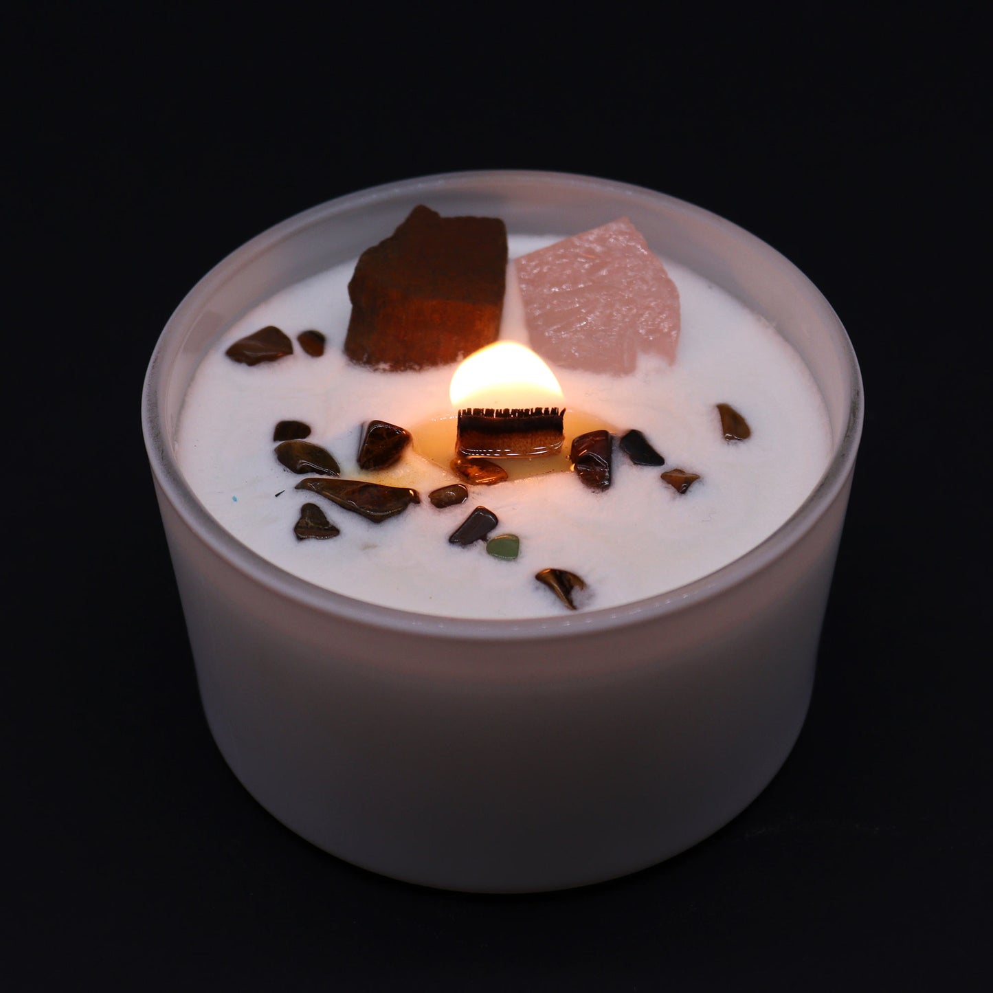 Bougies en cristal pour chakras - Chakra sacré