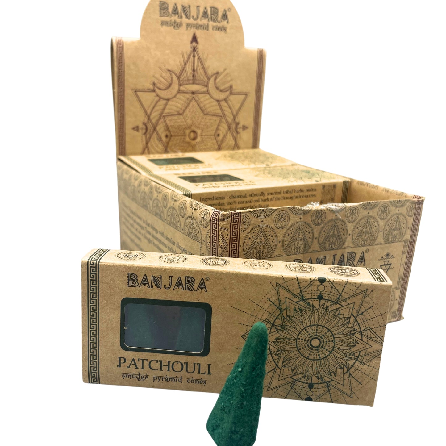 Cônes pyramidaux Banjara Smudge - Patchouli