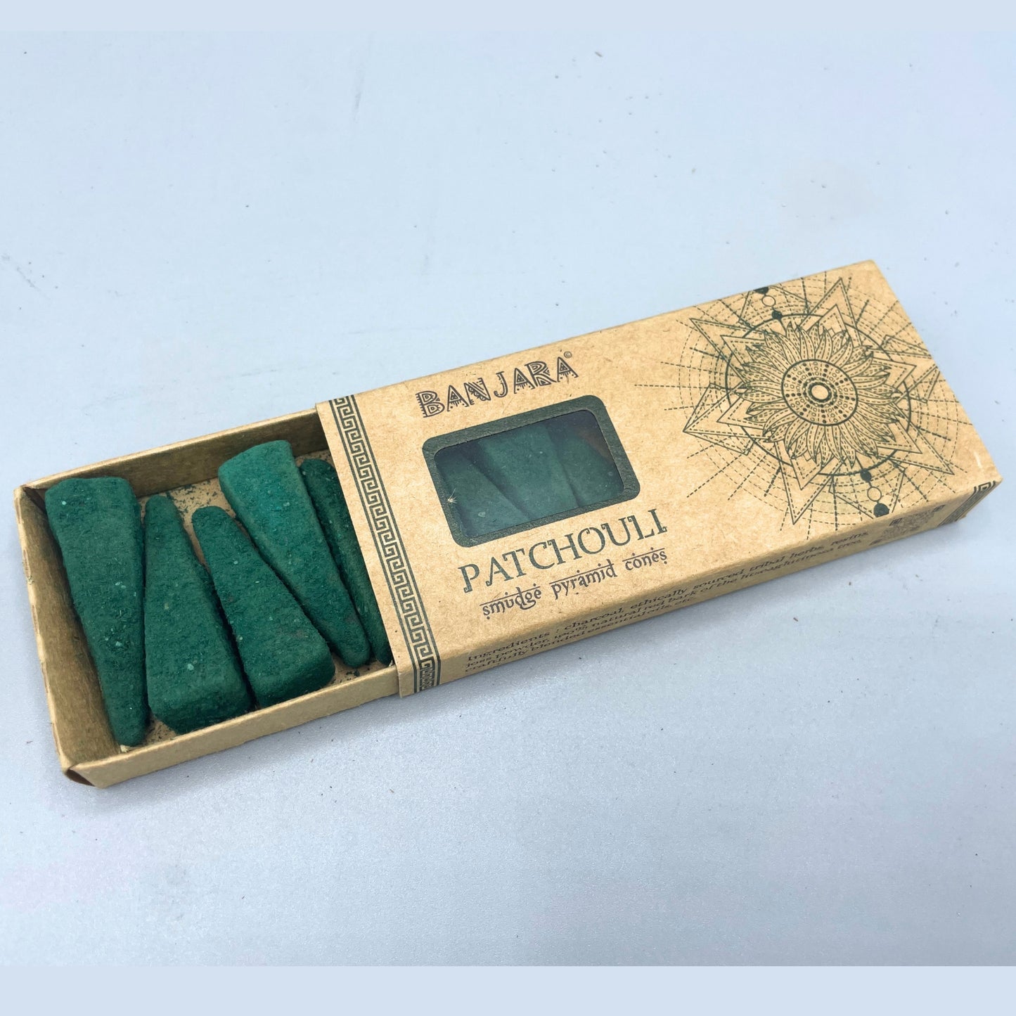 Cônes pyramidaux Banjara Smudge - Patchouli