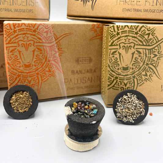 Caja de 6 copos de Resina Banjara - Mirra