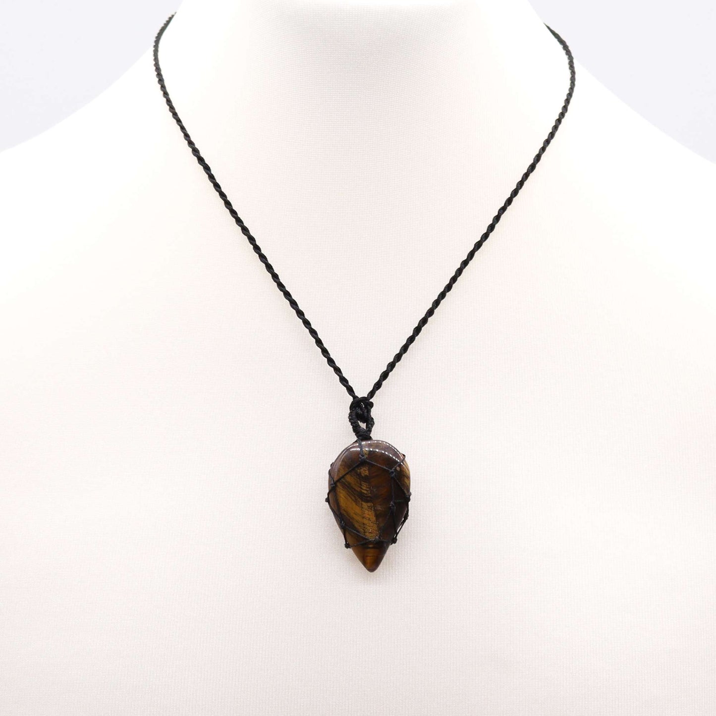 Pendule en pierre précieuse en forme de lingam - Quartz rocheux
