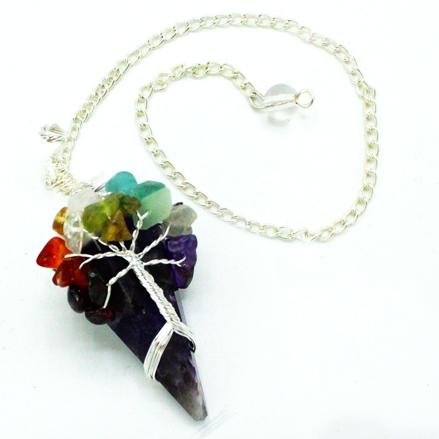 Pendule Magique - Sept Chakras - Améthyste