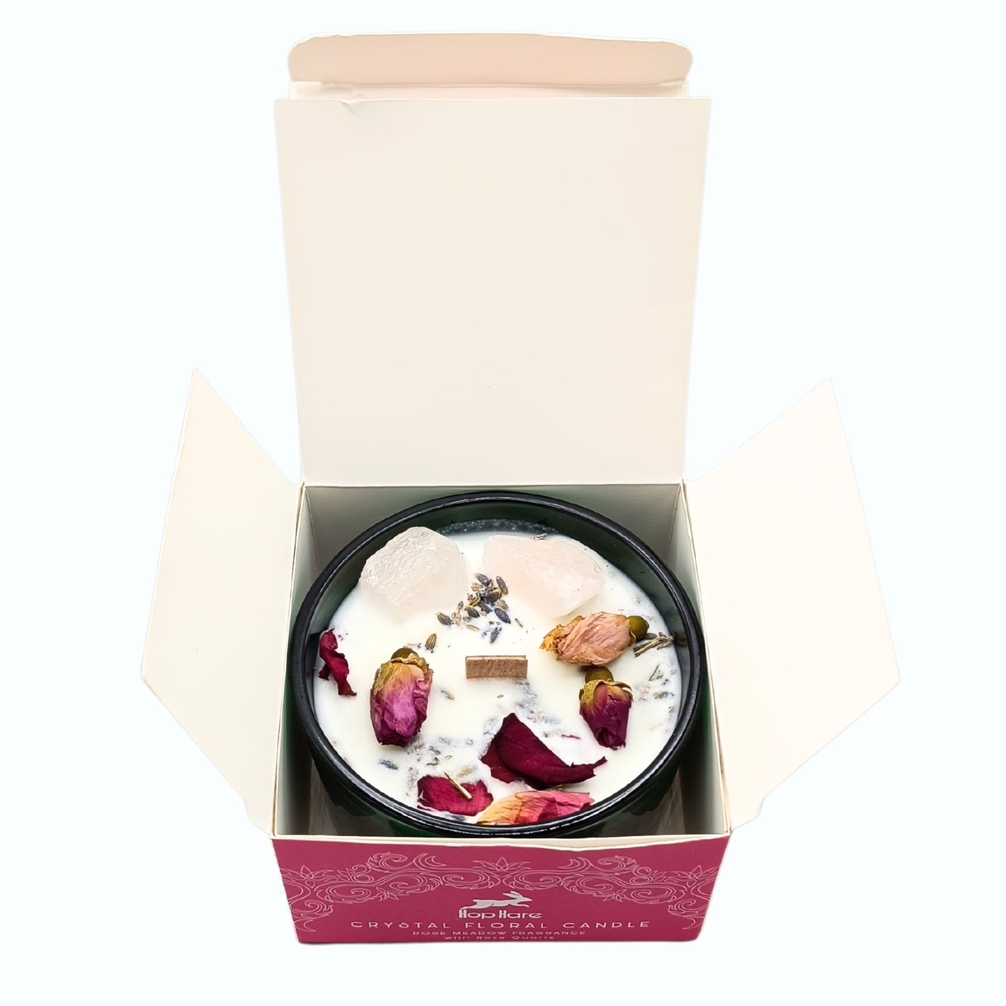 Hop Hare Crystal Magic Flower Kerze - Die Liebenden