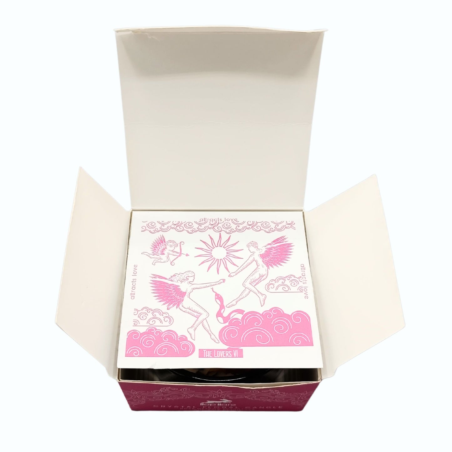 Hop Hare Crystal Magic Flower Kerze - Die Liebenden