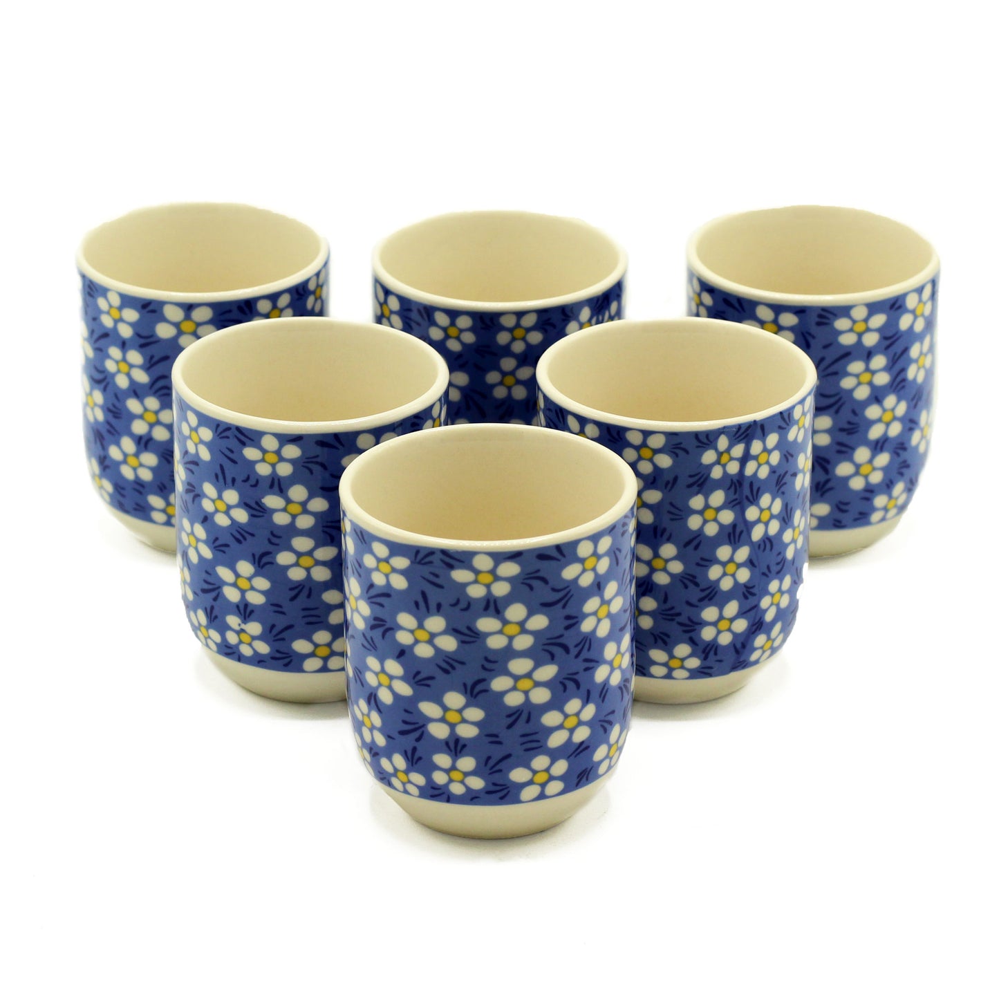 6 x Tazas de te - Azul Margarita
