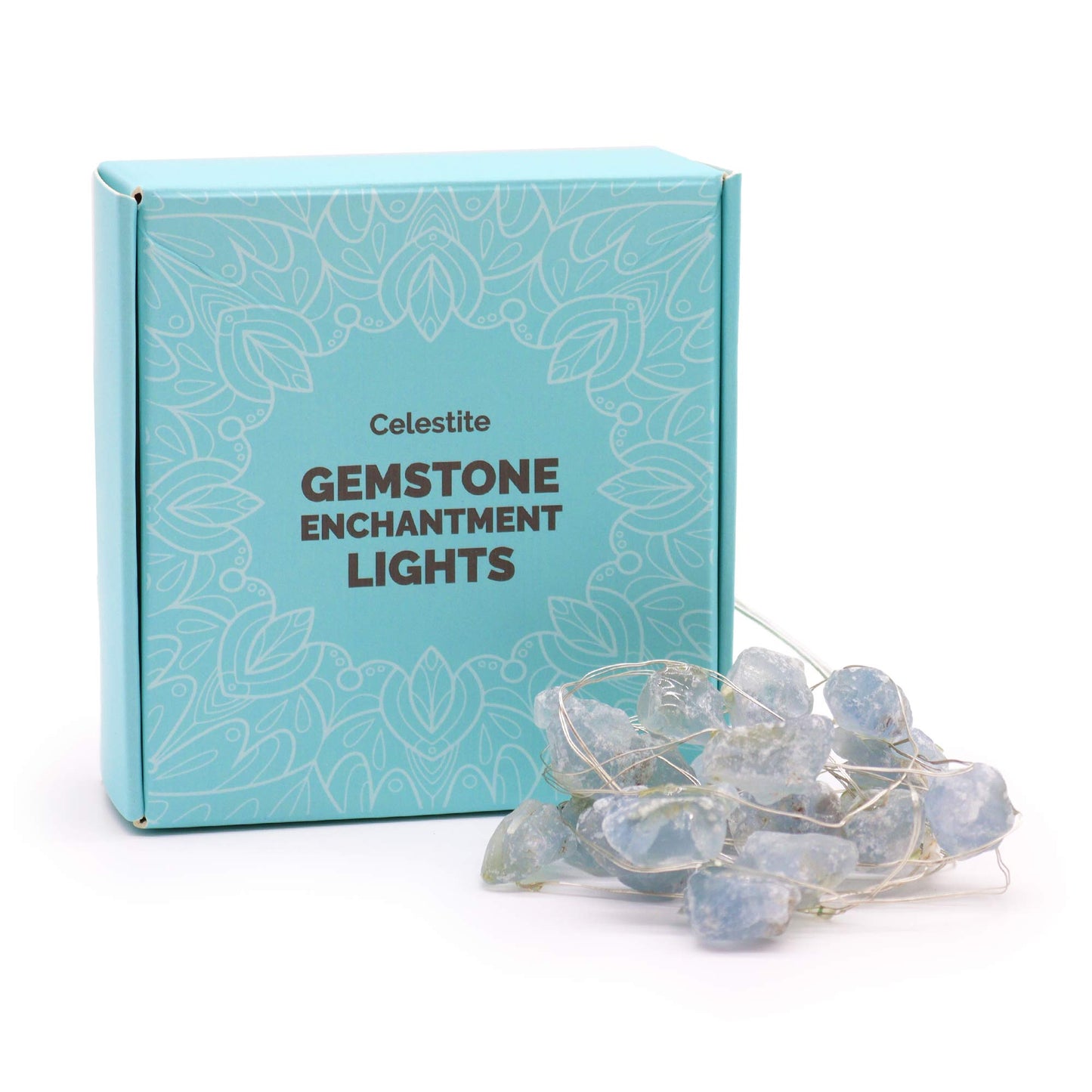 Lumières d'enchantement de pierres précieuses - Célestite