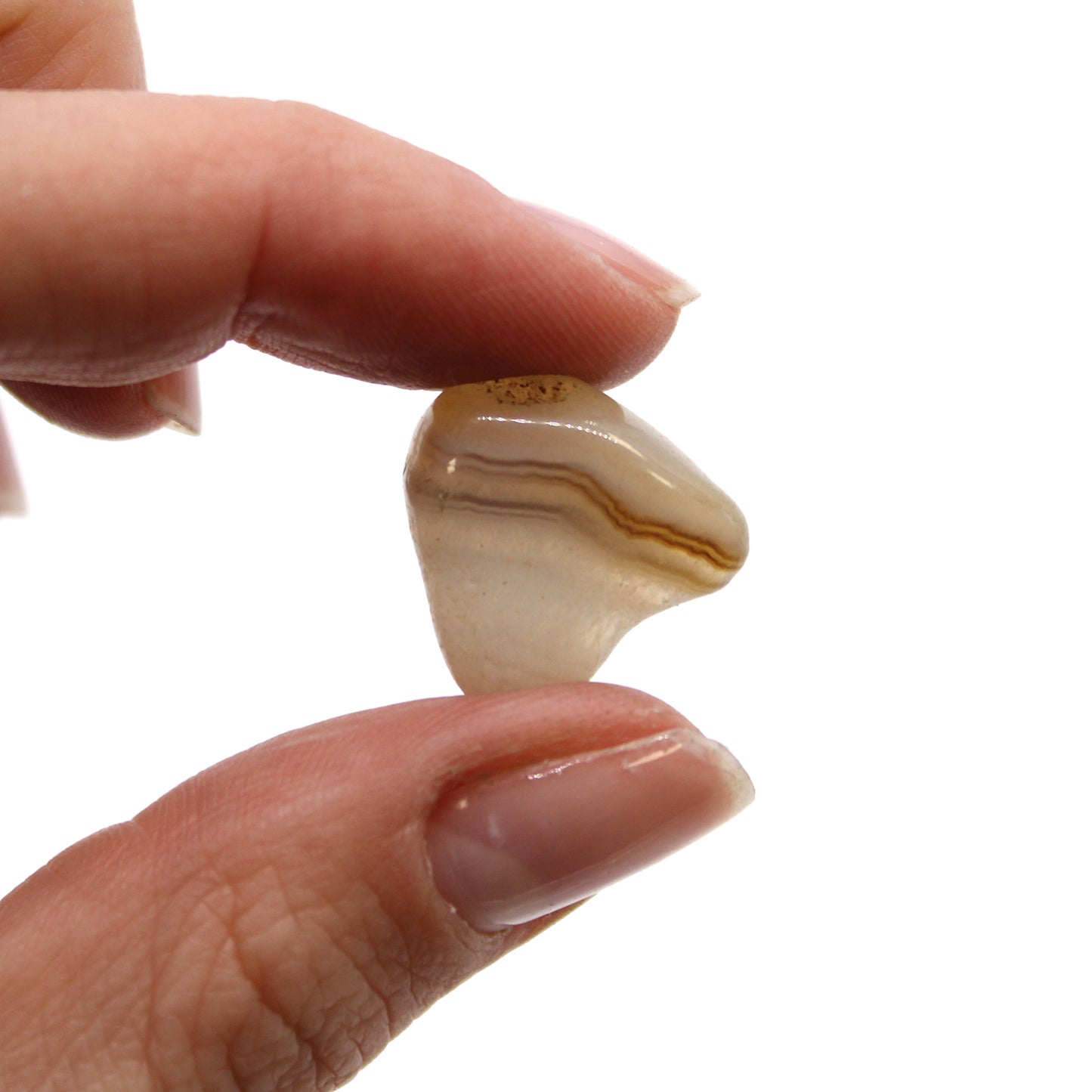 24 petites pierres africaines - Agate grise - Botswana