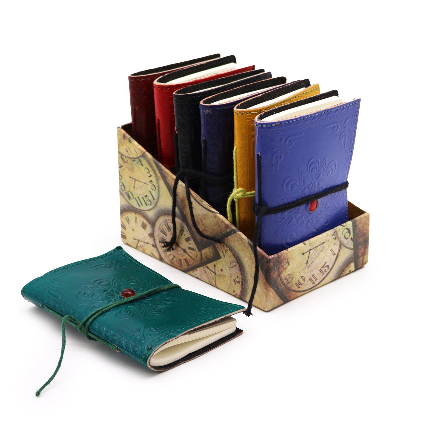 7 x Cuadernos surtidos de piedras preciosas Charkra (paquete expositor)