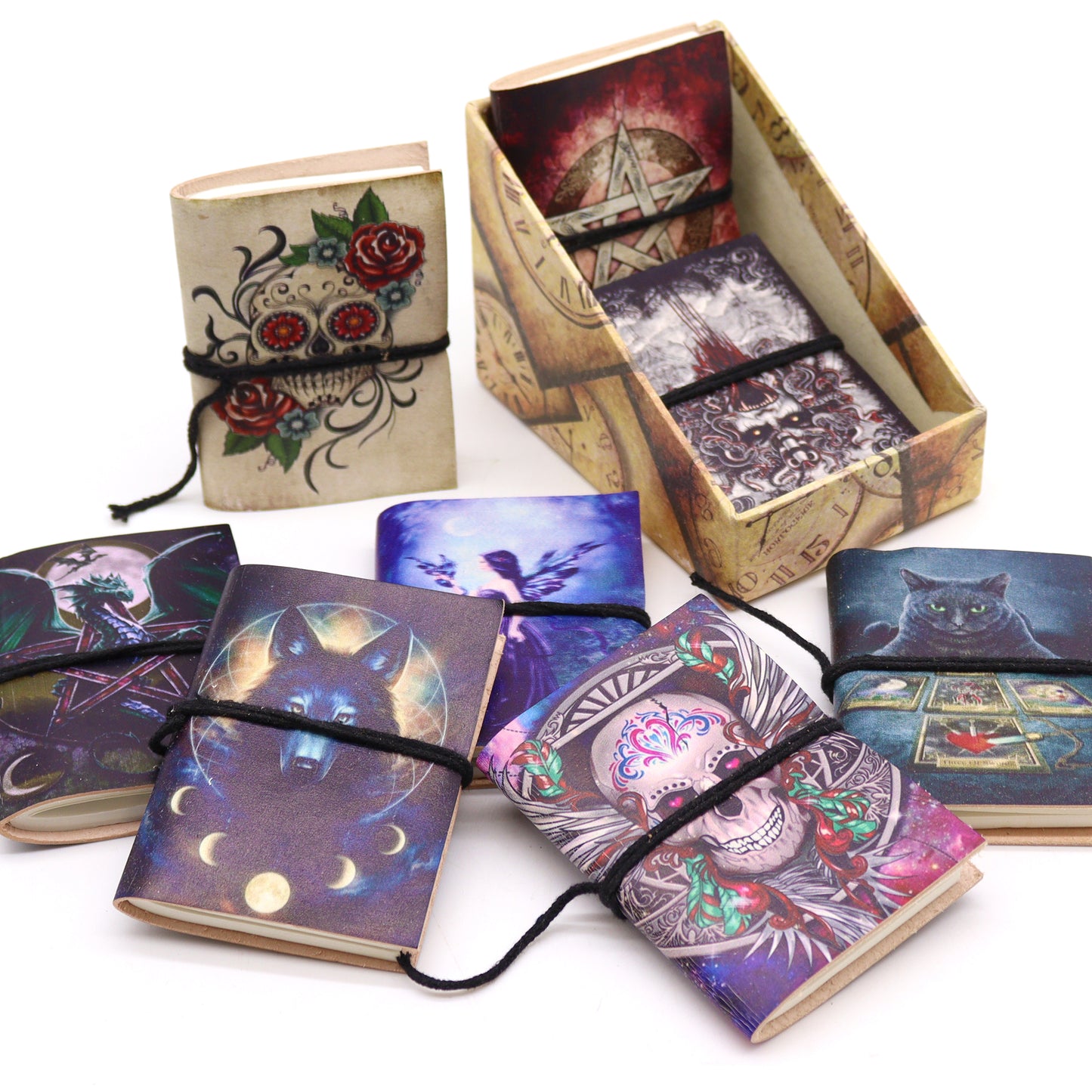 8 x Carnets gothiques assortis (présentoir)