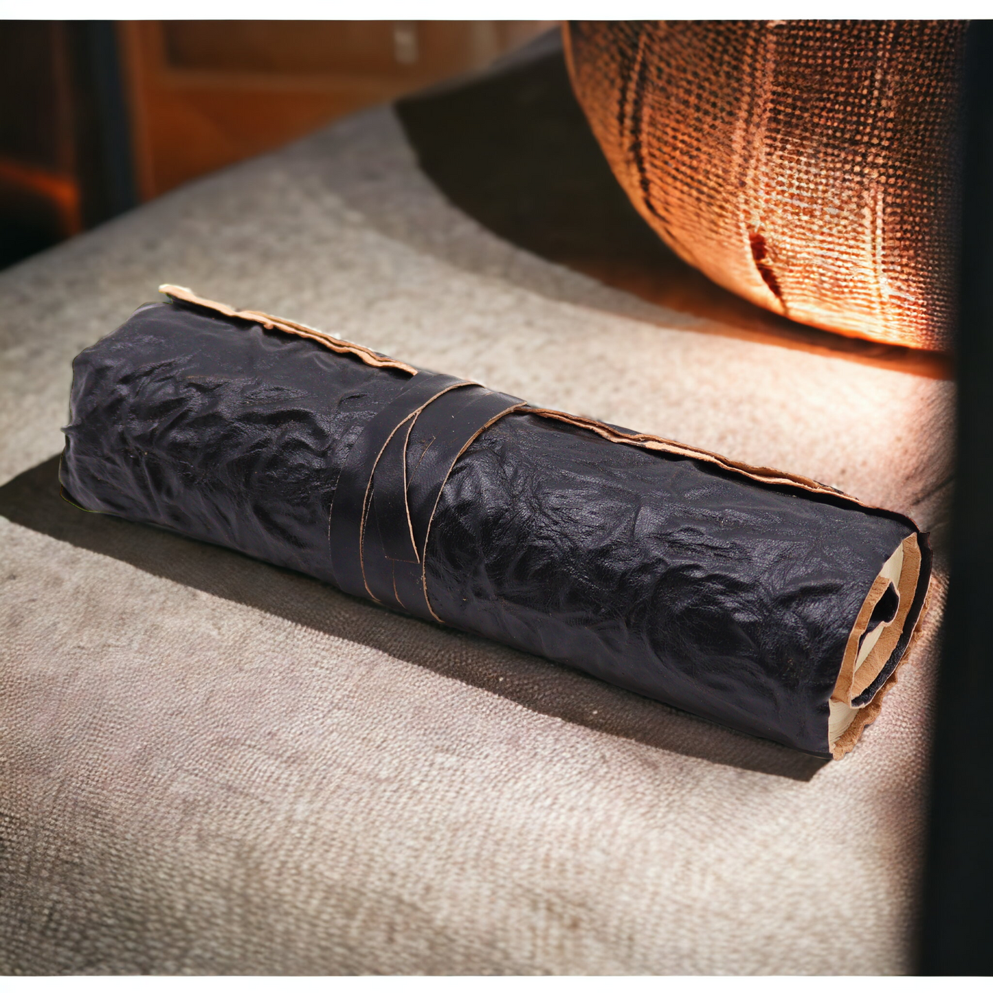 Carnet de voyage en cuir - Noir