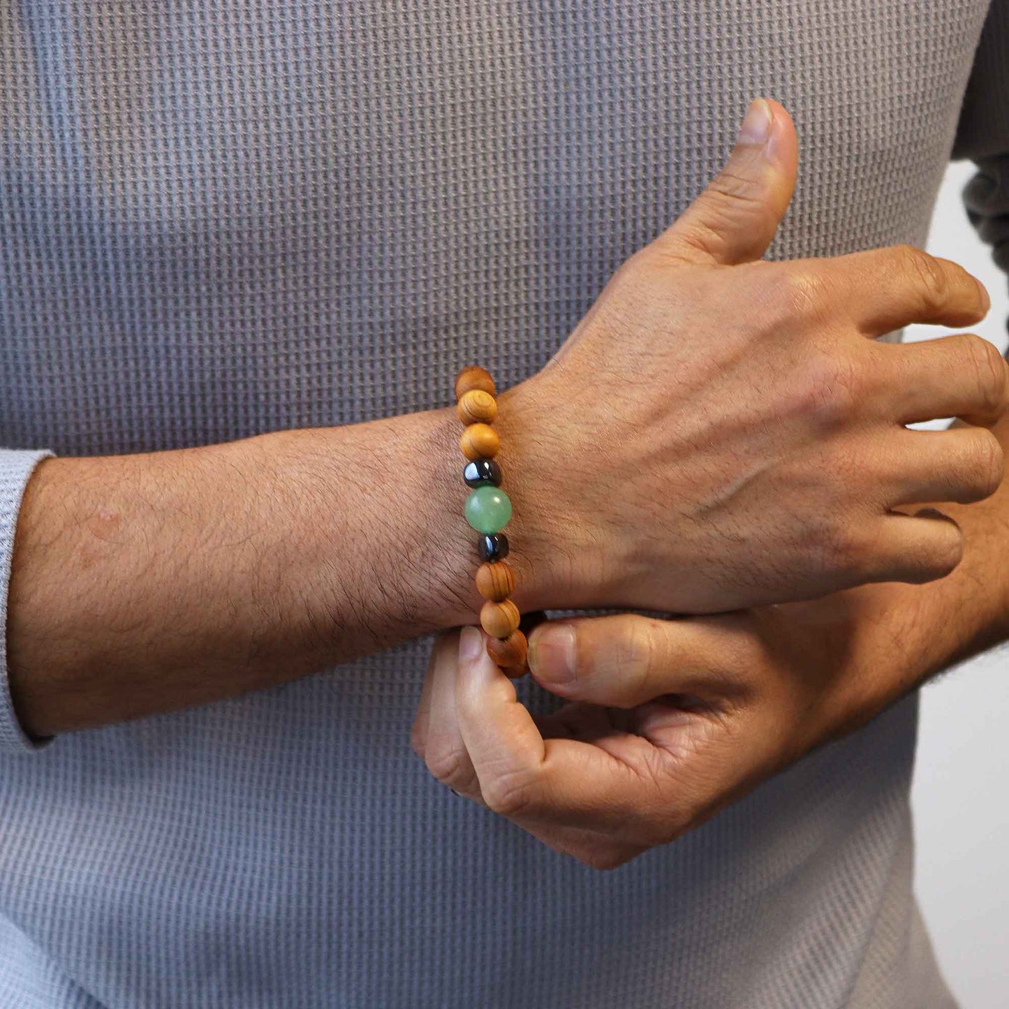 Bracelet Cèdre - Chakra Sacré - Aventurine Verte