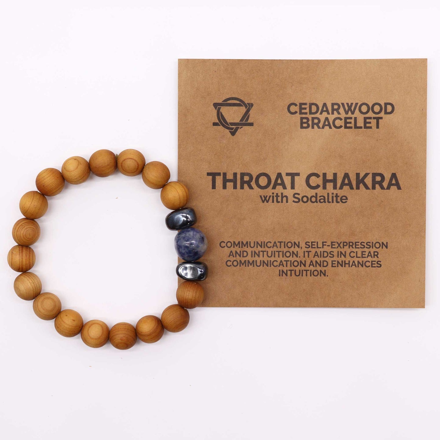 Bracelet Cèdre - Chakra de la Gorge - Sodalite