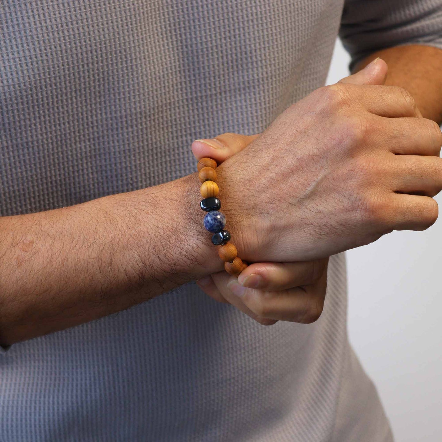 Bracelet Cèdre - Chakra de la Gorge - Sodalite