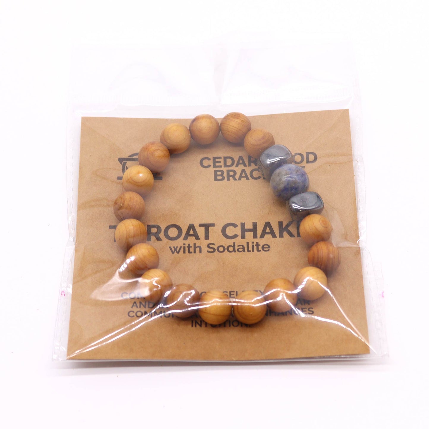 Bracelet Cèdre - Chakra de la Gorge - Sodalite