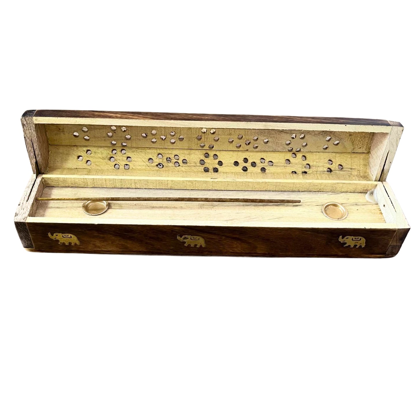 Boîtes à fumée en bois de manguier naturel