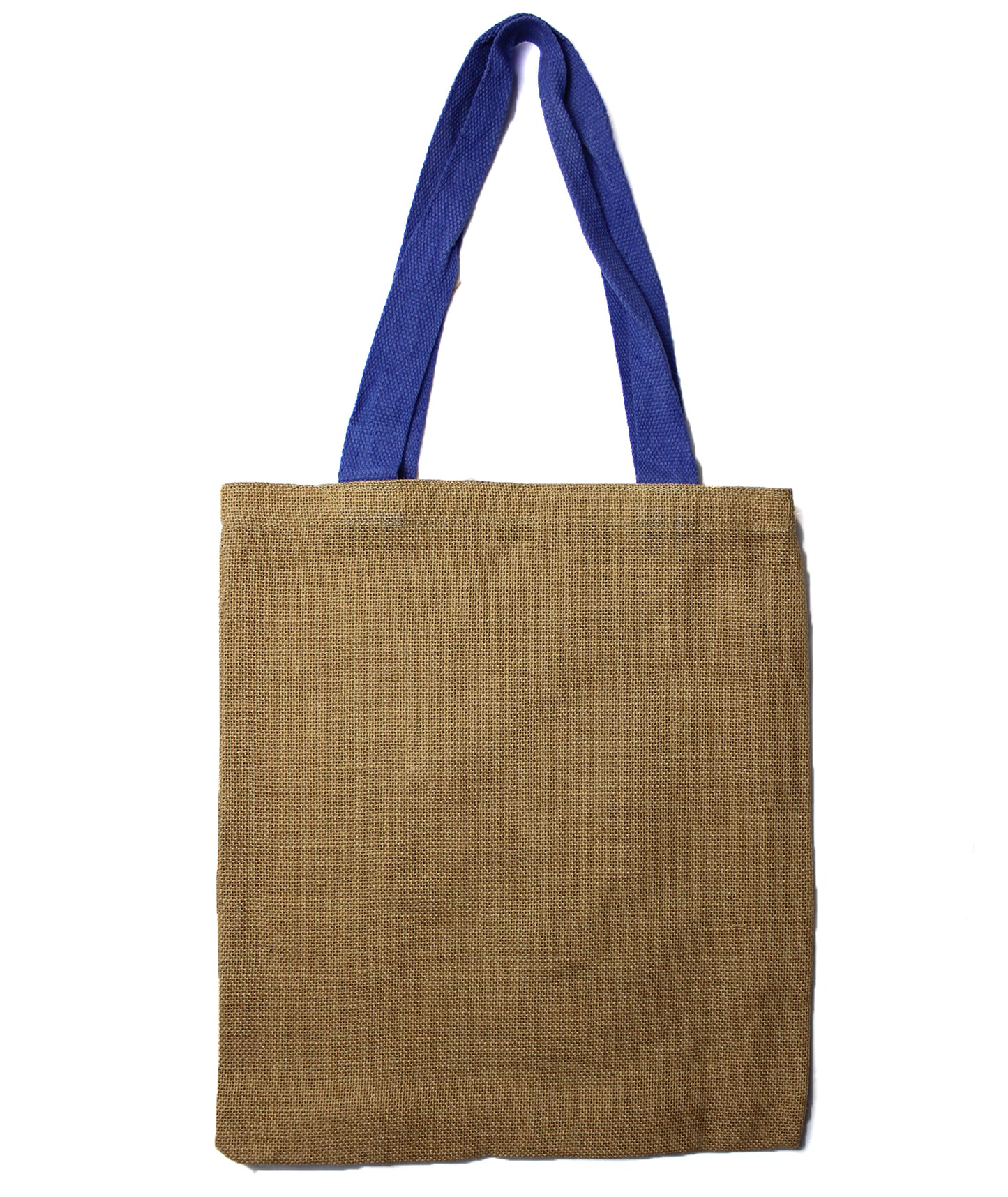 Große Jutetasche - 5 farbige Griffe
