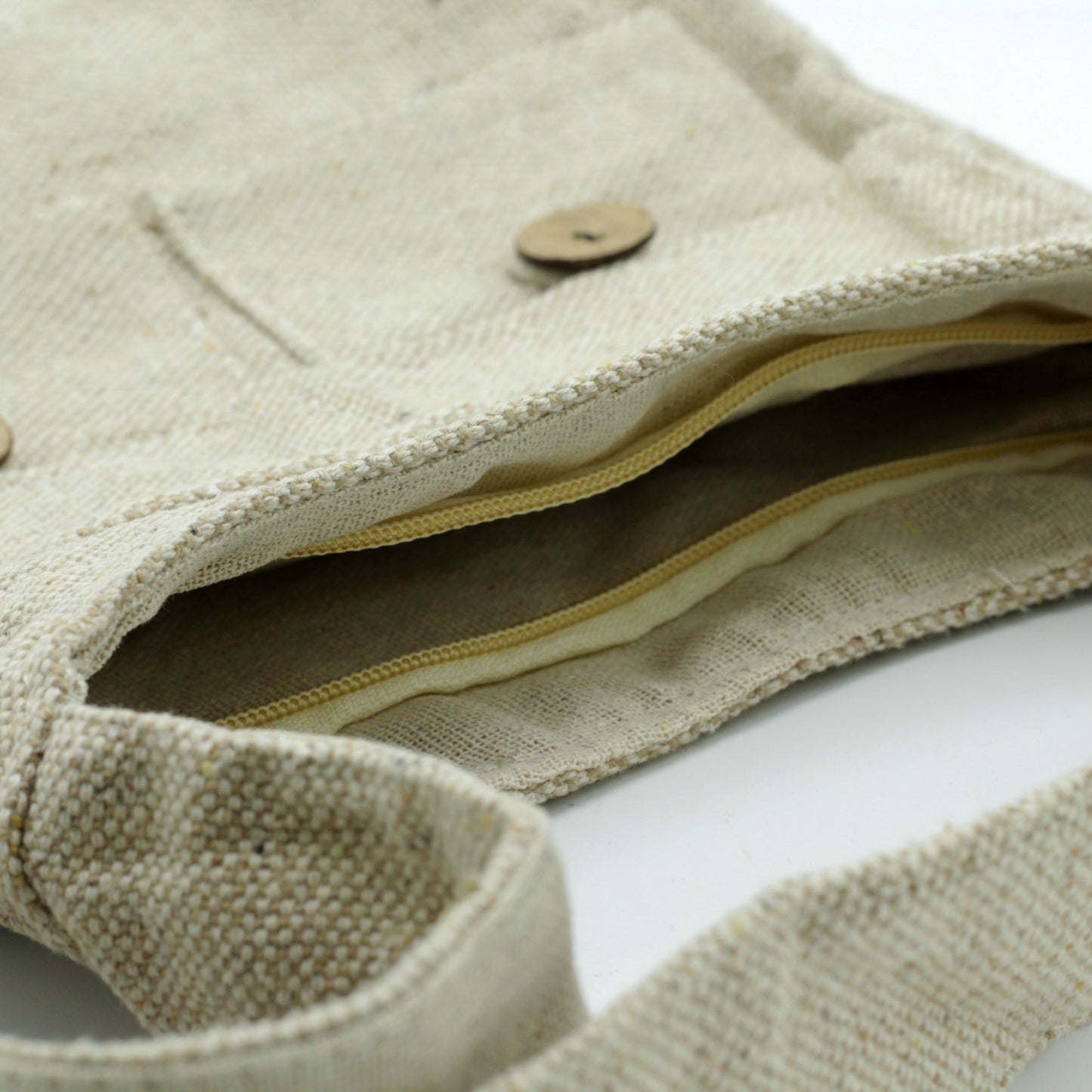 Sac à deux poches aux tons naturels - Naturel - Moyen