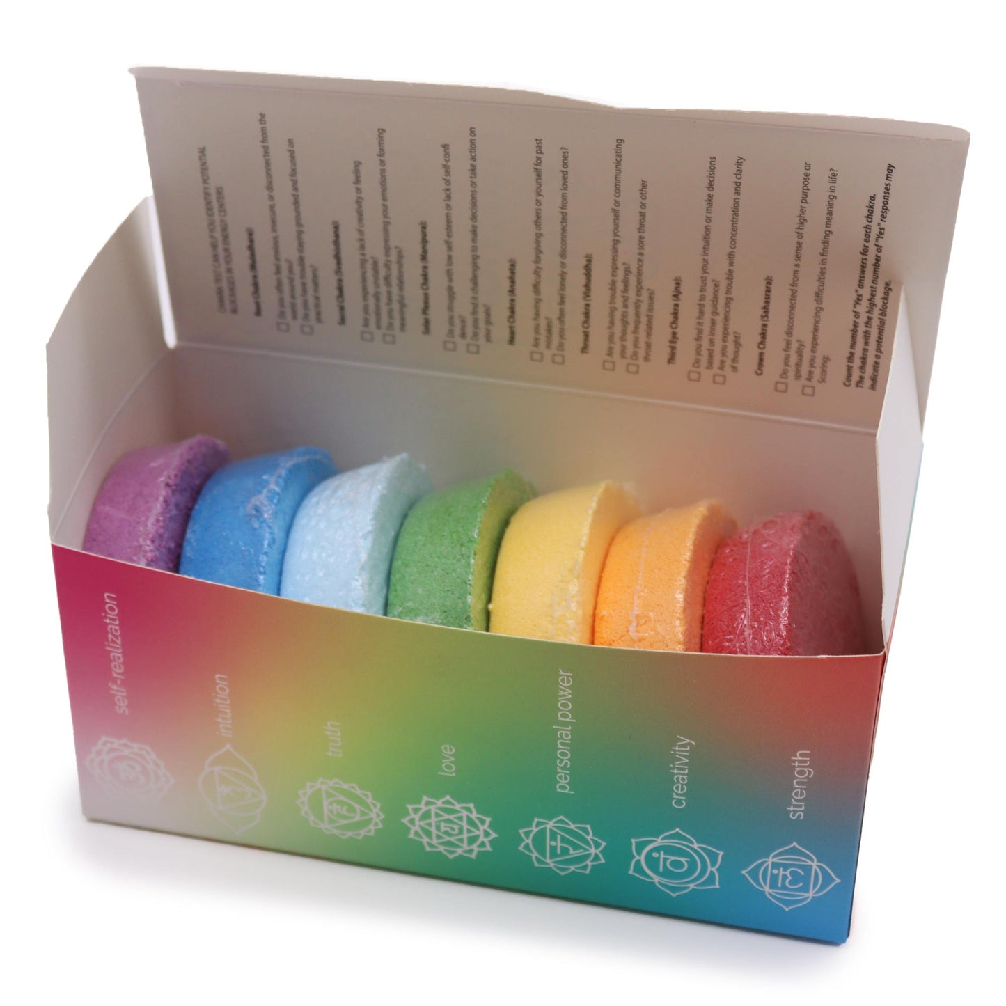 Bombes de bain Chakra - Grande boîte - Harmonie des chakras et rayonnement intérieur