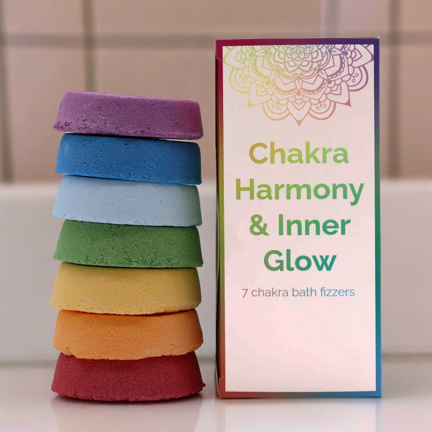 Bombes de bain Chakra - Grande boîte - Harmonie des chakras et rayonnement intérieur