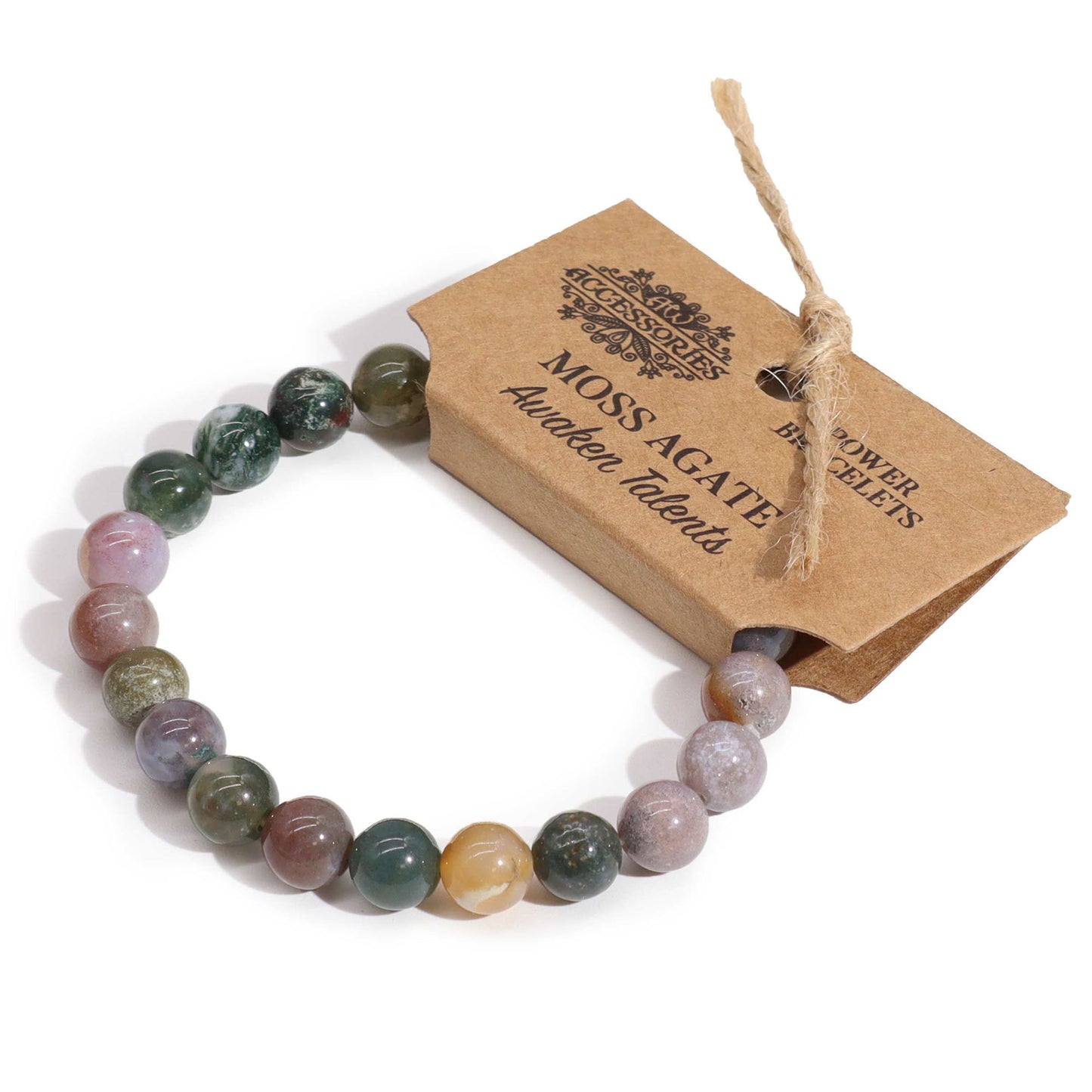 Bracelet énergétique - Agate mousse