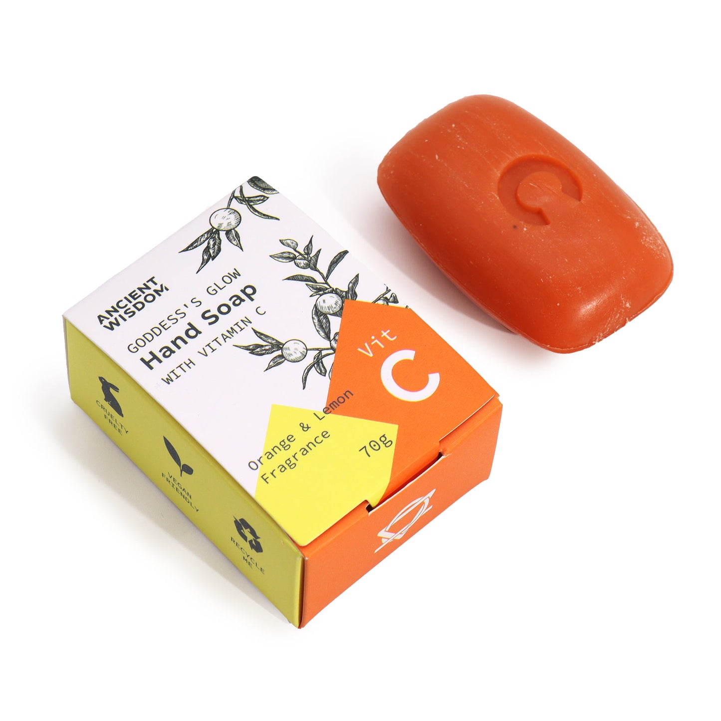 Savon pour les mains à la vitamine C et aux huiles essentielles
