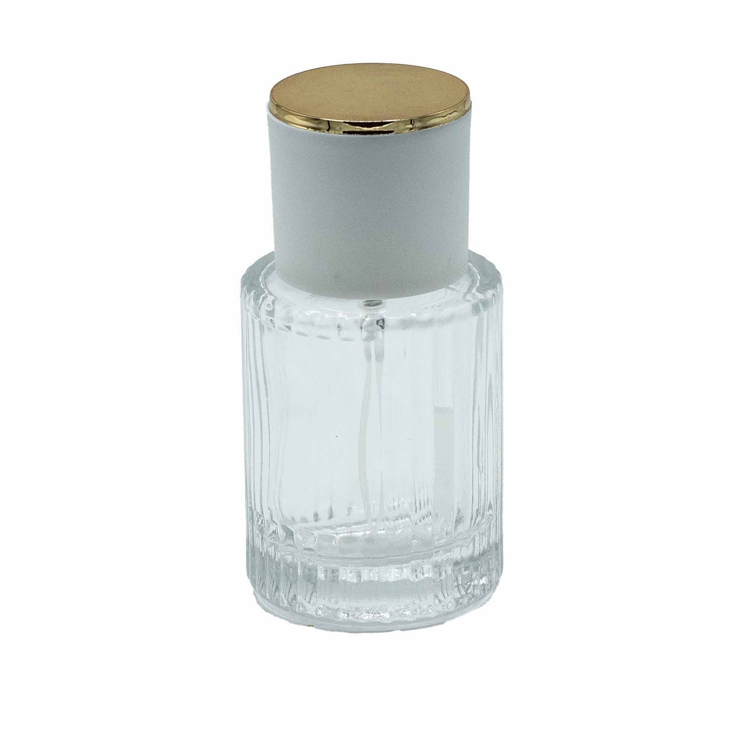 Flacons de parfum en verre avec vaporisateur et bouchon bleu 30 ml