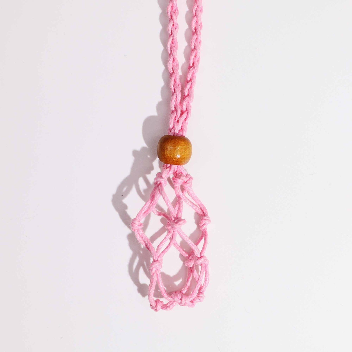 Collier en pierres précieuses 45 cm - Rose