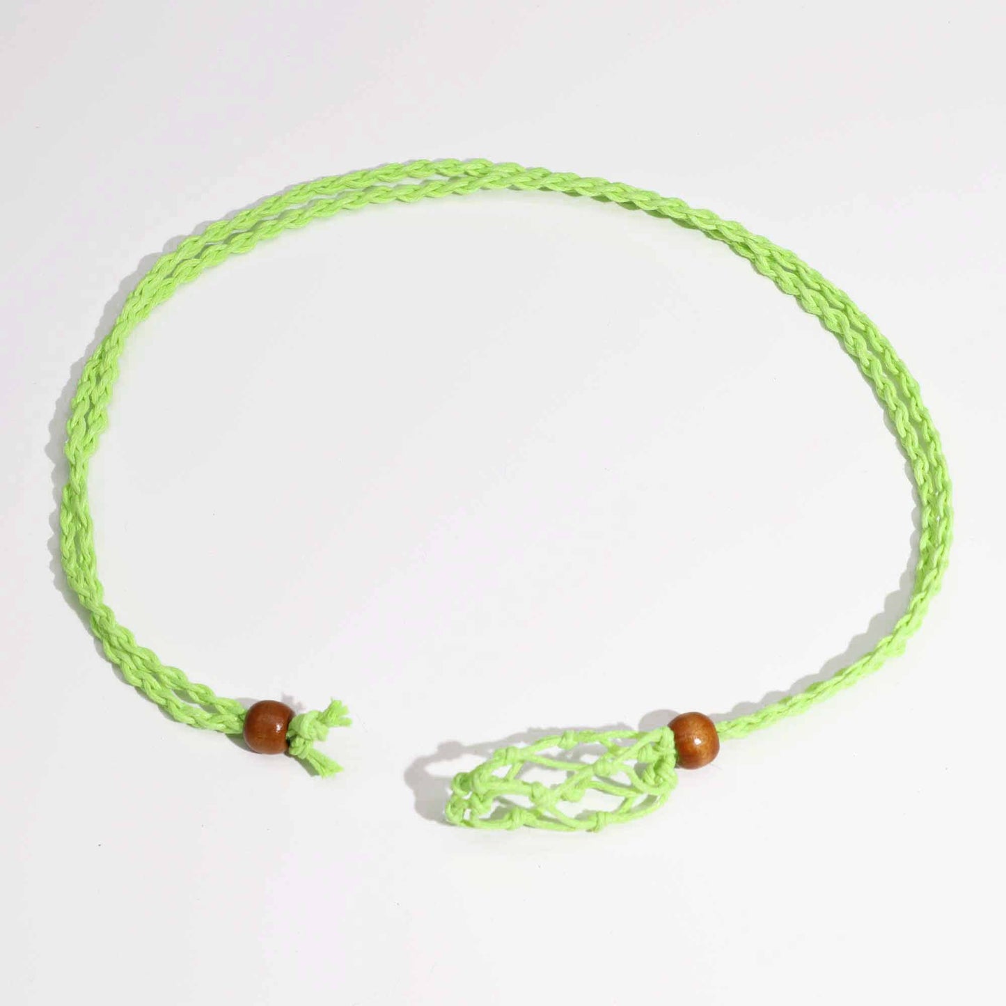 Collier en pierres précieuses 45 cm - Vert