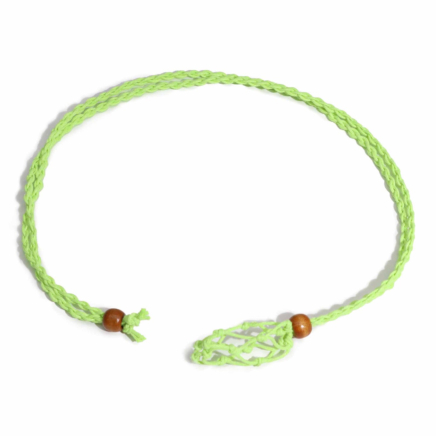Collier en pierres précieuses 45 cm - Vert