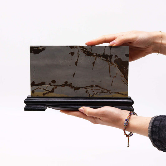 Pierres d'image Guohua - Grand paysage - 150x250 mm (environ 800 g)