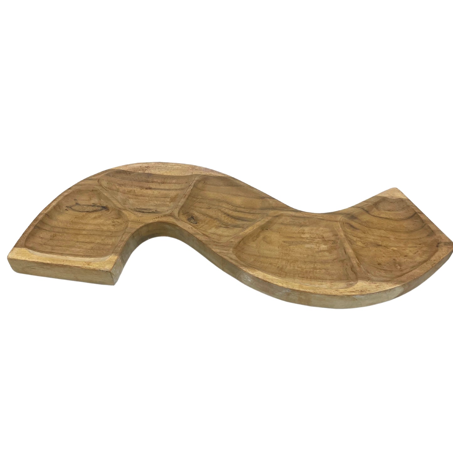 Teakholzschale – Schlangenform (ca. 55 cm)