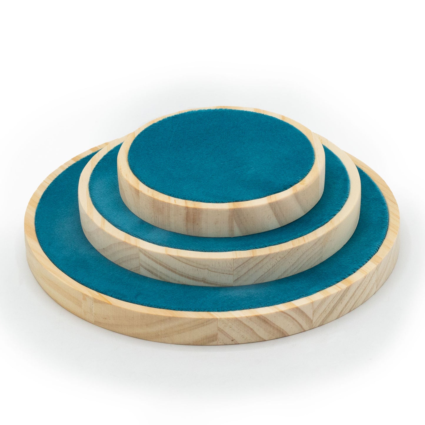 Ensemble de trois présentoirs ronds (10cm 15cm 20cm)