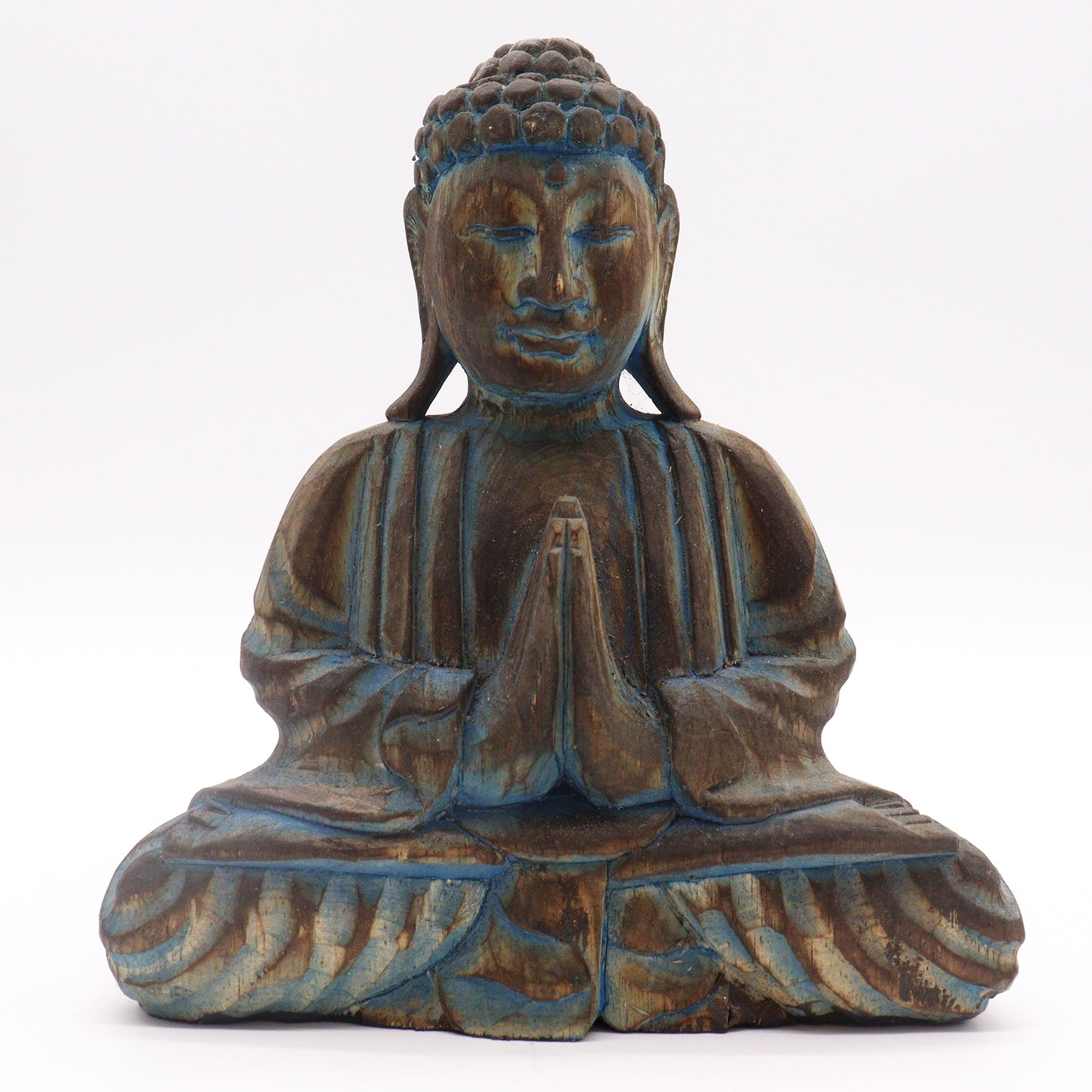 Buddha Feng Shui Set - Blumenmandala - Blau
