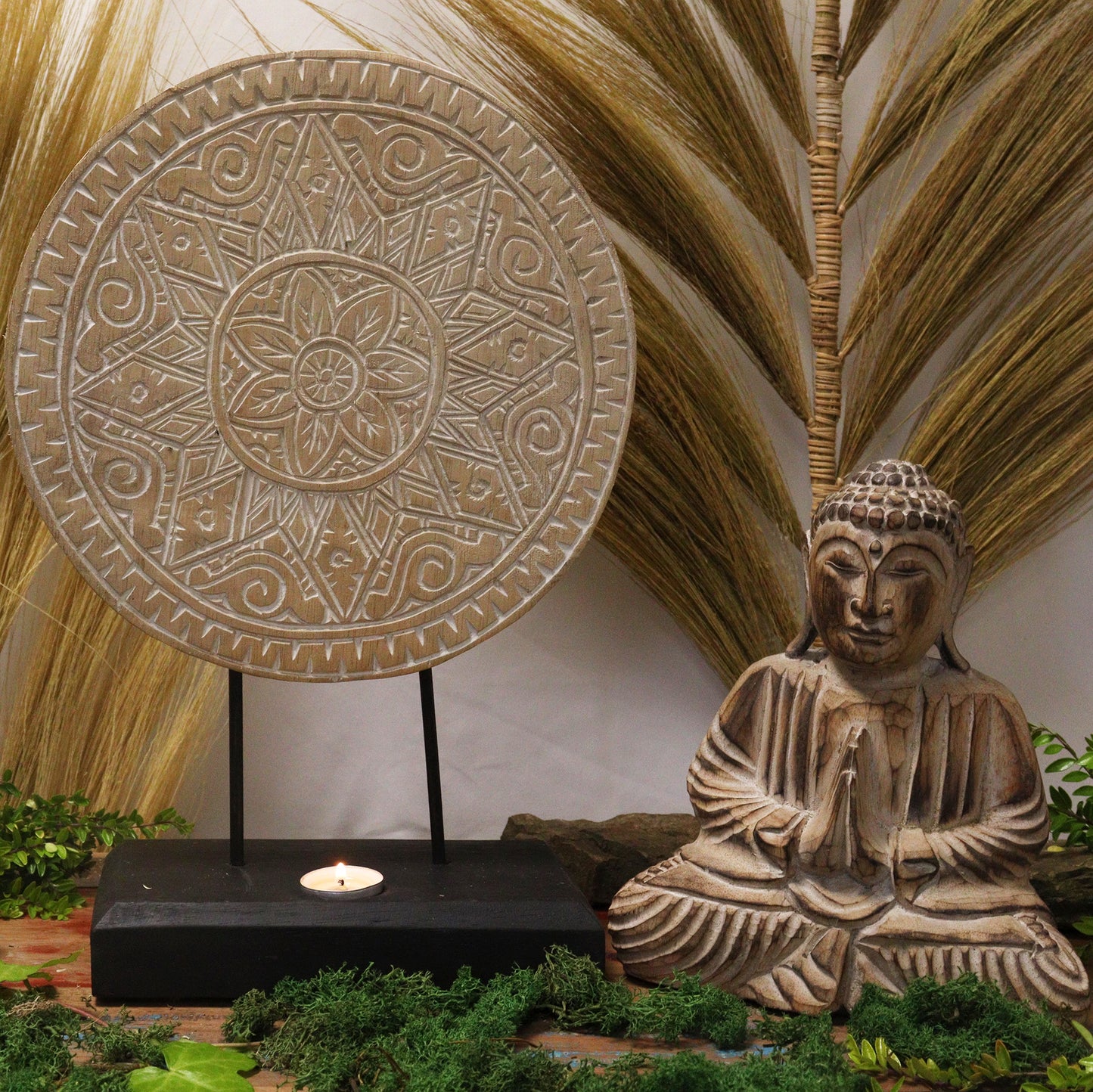 Bouddha Feng Shui - Mandala Classique - Naturel