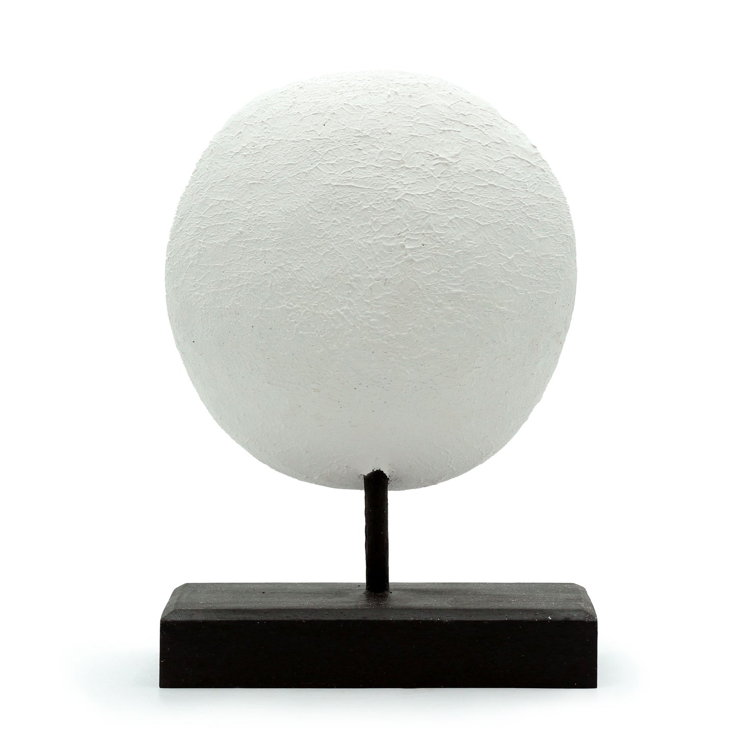 Dekorative Timor-Stammesmaske – Weiß, 27 x 20 cm