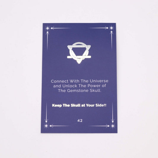 Gema Calavera Pequeña - Amatista - 40x30x28mm