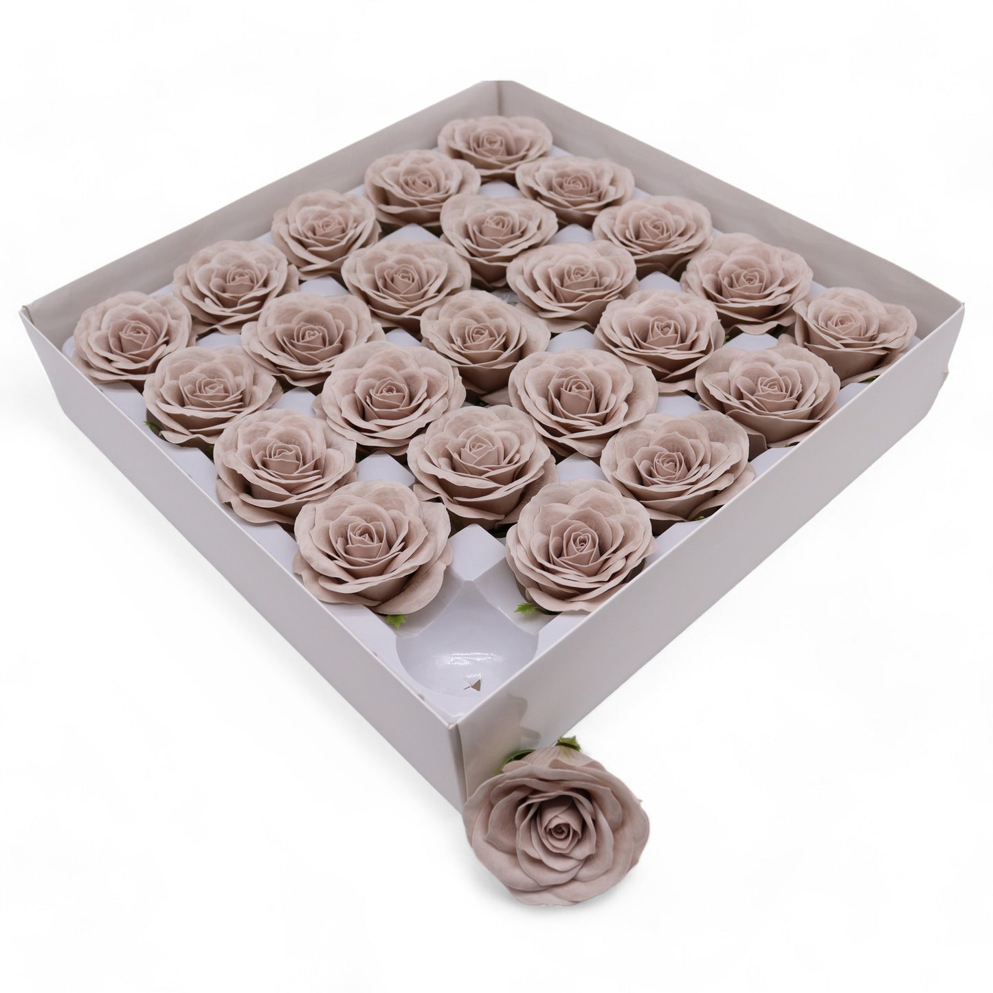 Handgemachte Seifenblume - Große Vintage Rose - Beige