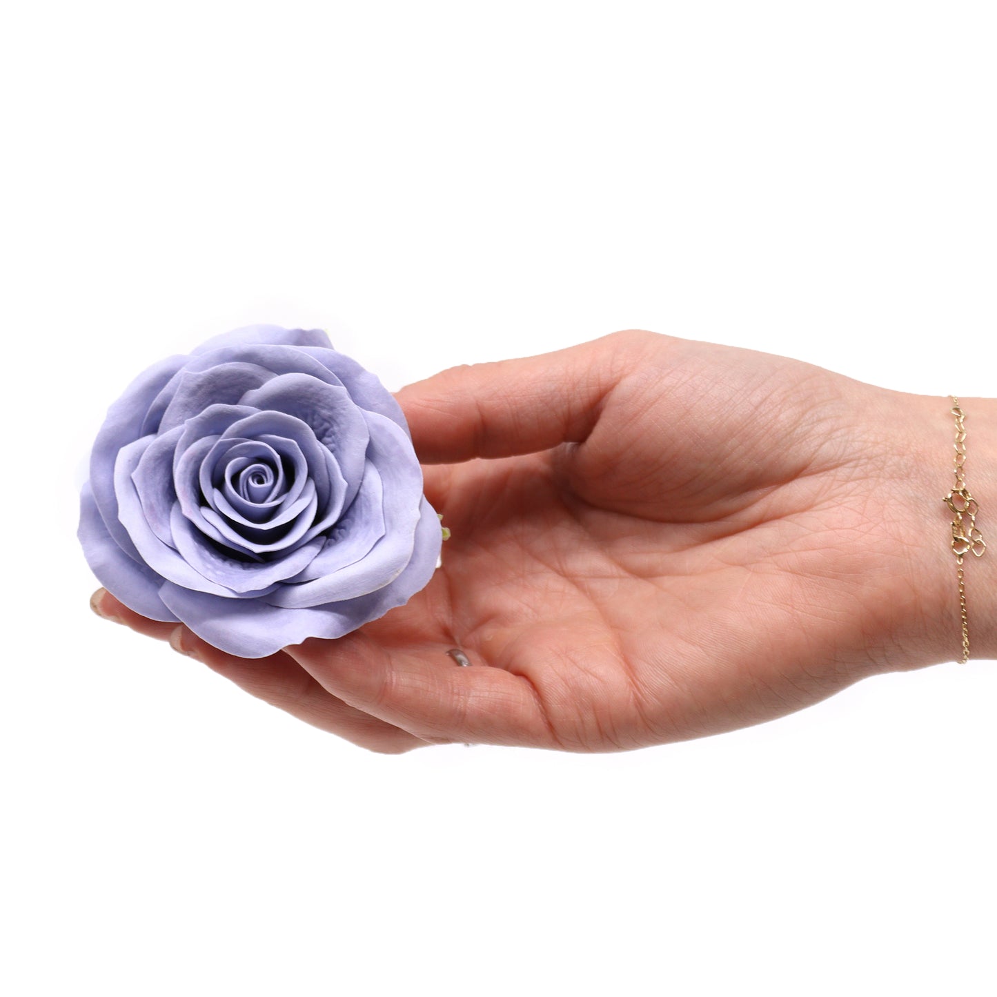 Handgemachte Seifenblume - Vintage Rose - Blau