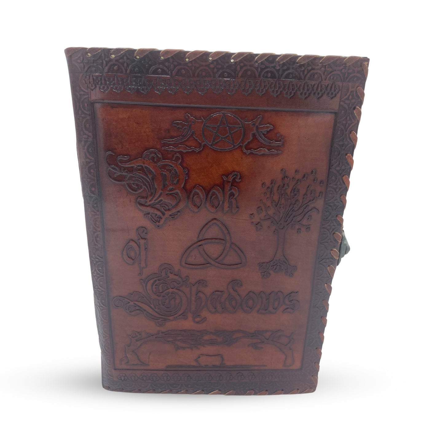 Grand carnet d'ombres - Marron avec bords usés