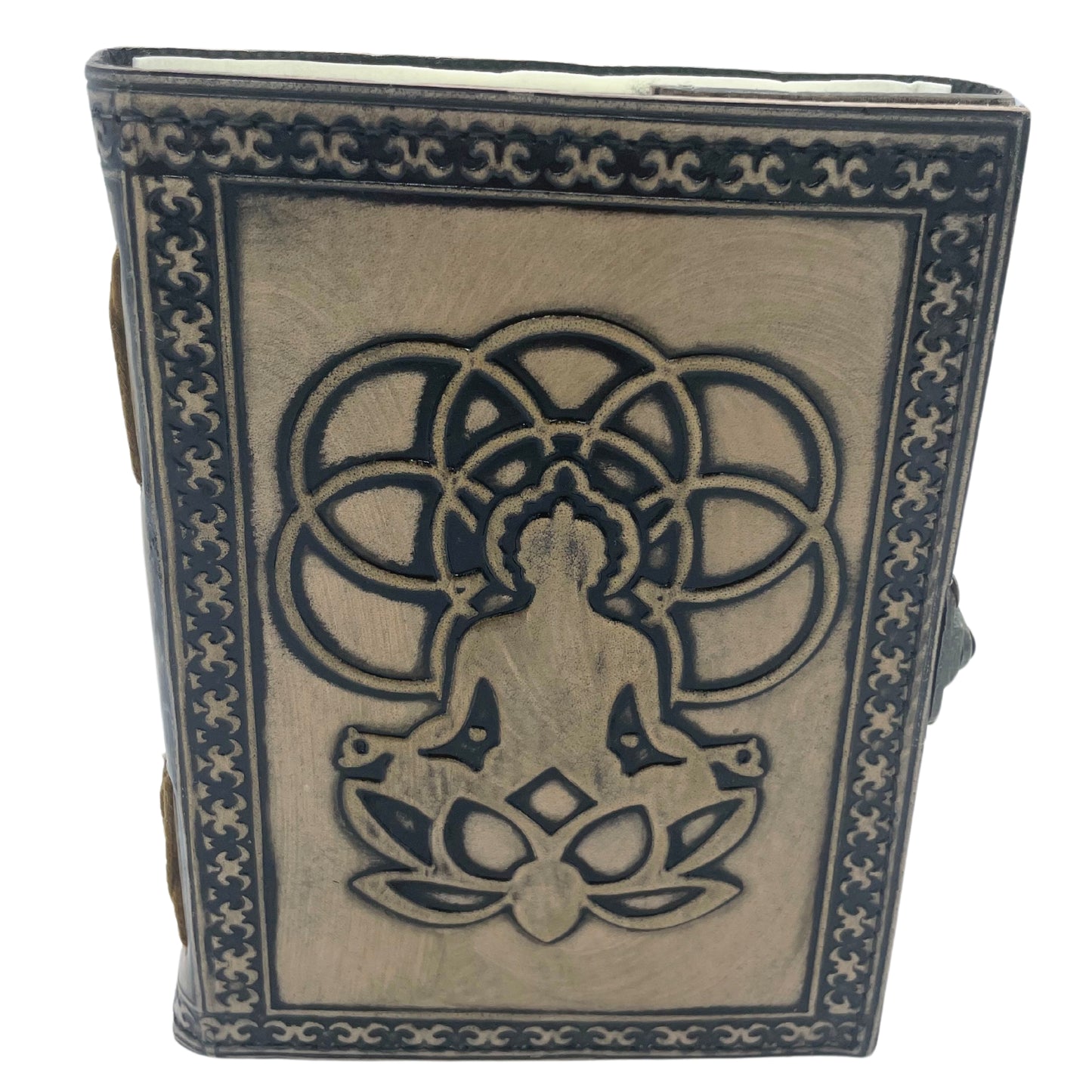 Carnet Bouddha ésotérique - Vintage avec bord cousu