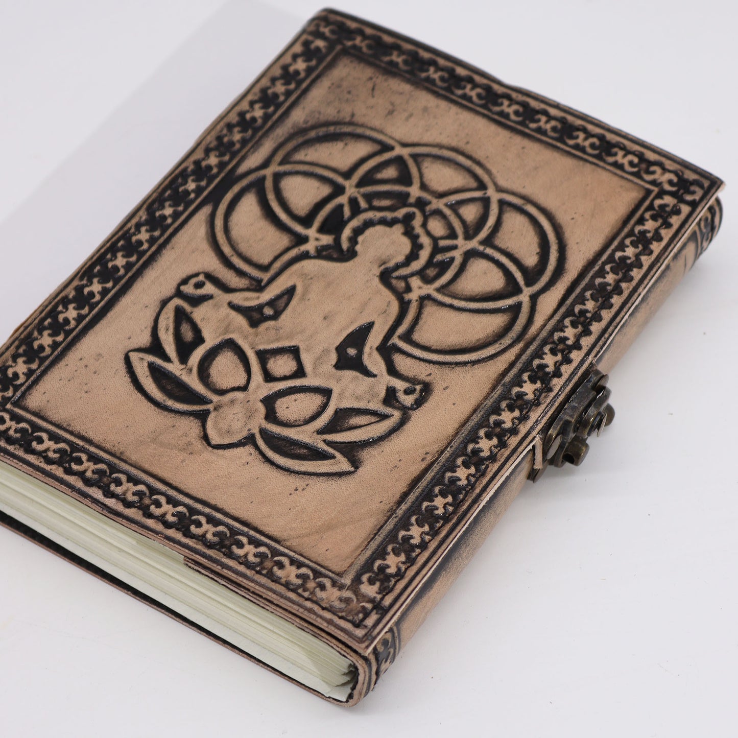 Carnet Bouddha ésotérique - Vintage avec bord cousu